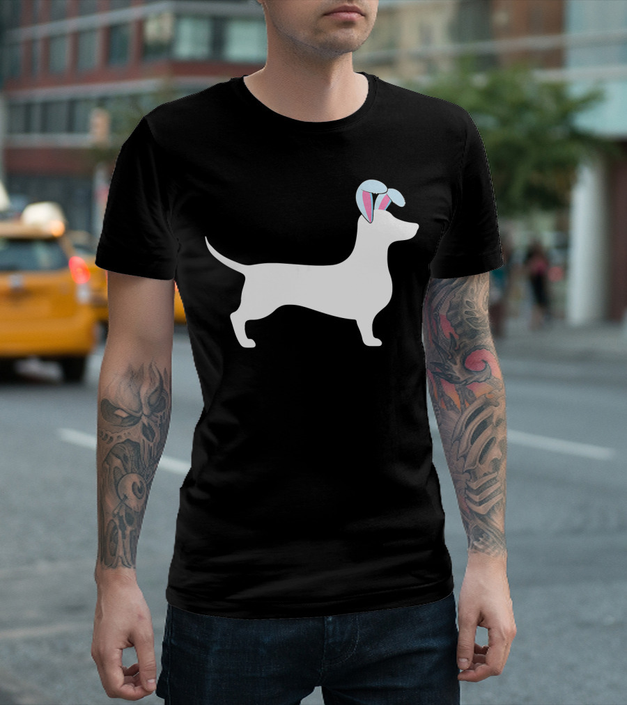 Dachshund Easter Egg Kids Bunny Ear Hun T-Shirt
