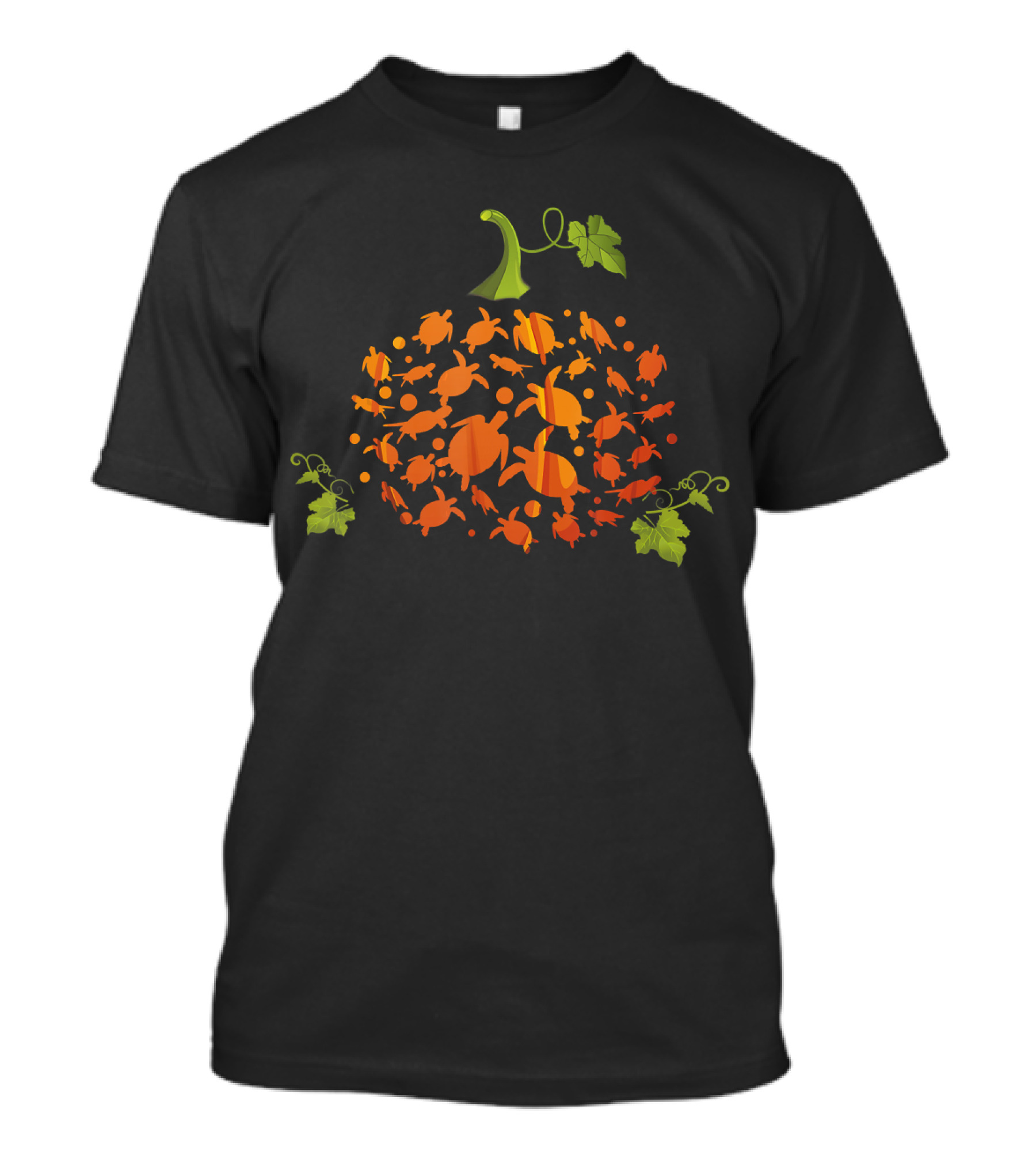 Cute Pumpkin Turtle Sea Halloween Collection T-Shirt