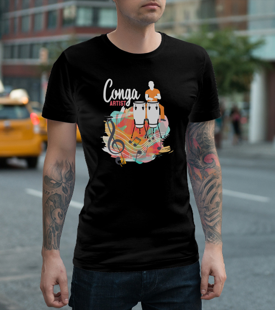 Conga Artist Tumbadora Music Cuba T-Shirt
