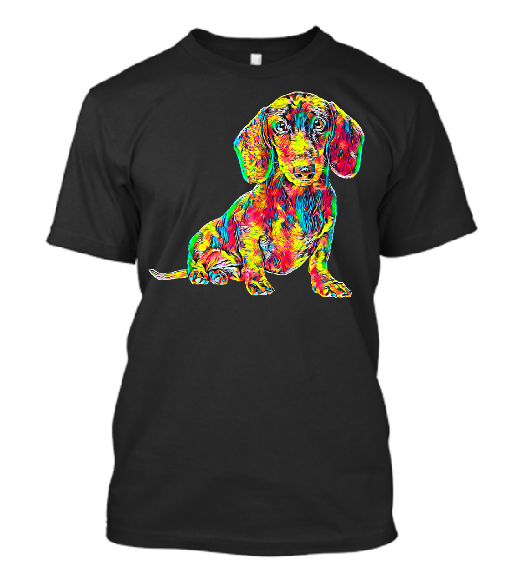 Colorful Cool Dachshund Breed Dog T-Shirt