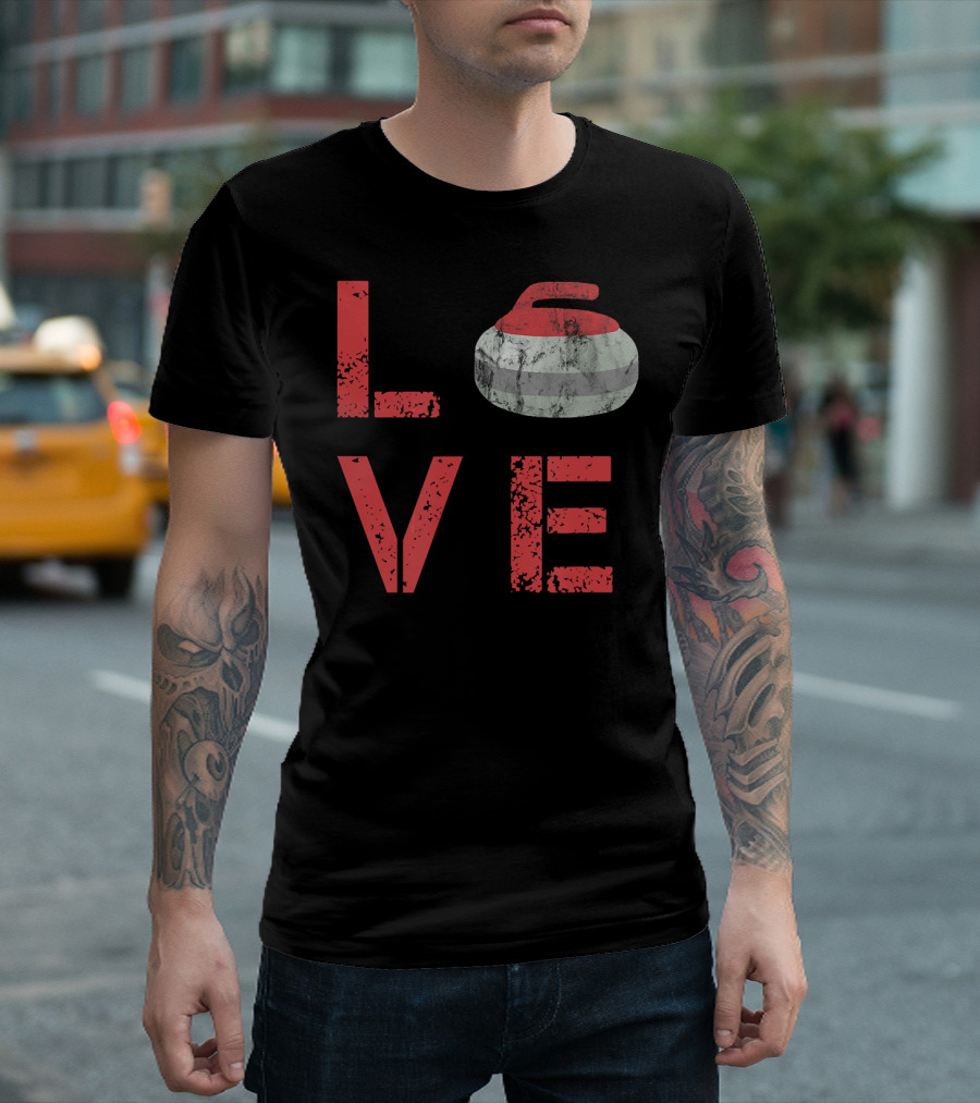 Curling Stone Love Players Team T-Shirt