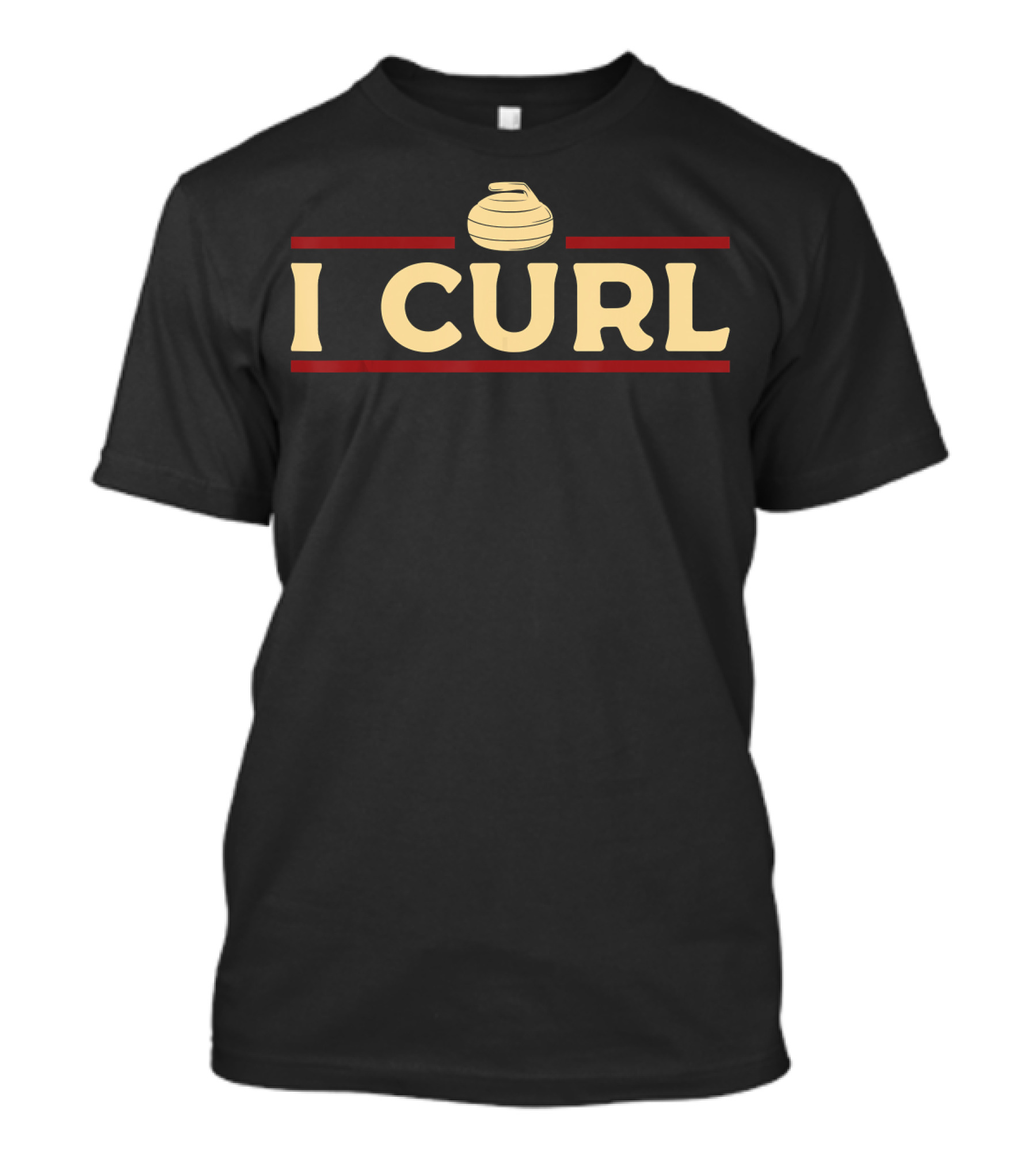 I Curl Curling Stone Sports T-Shirt