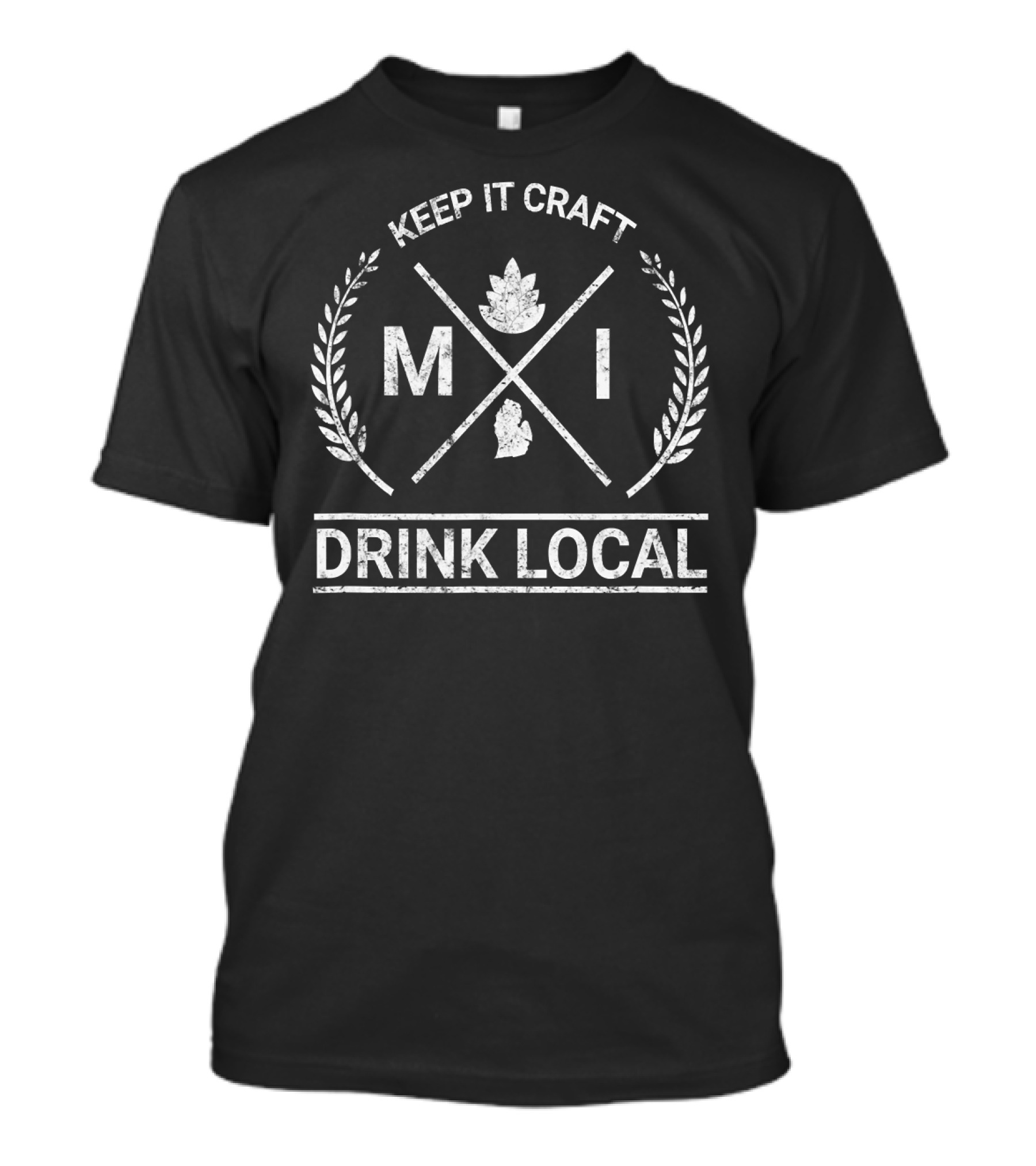 Keep It Craft Drink Local Michigan Vintage Craft Beer Brew T-Shirt