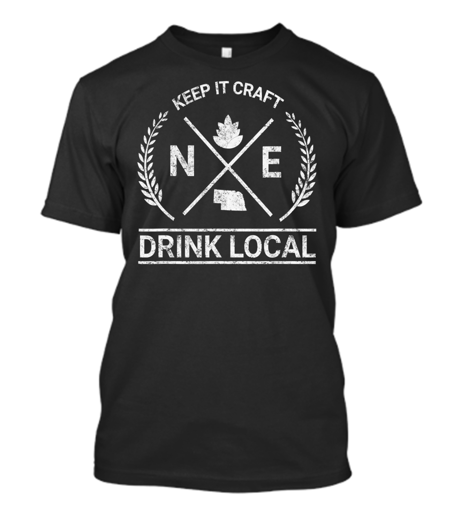 Keep It Craft Nebraska Drink Local Vintage Brew T-Shirt