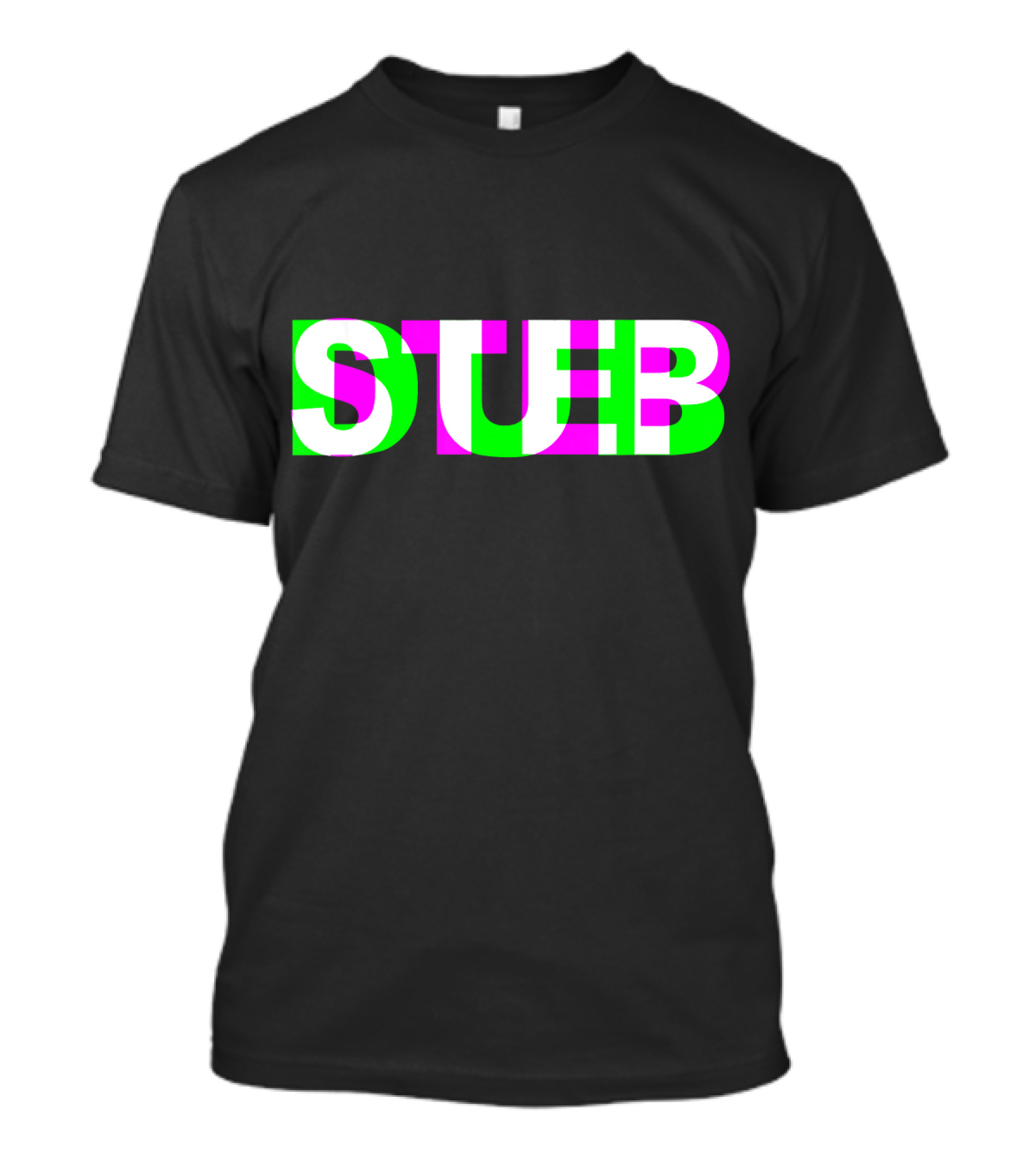 DUBSTEP Raver DJ Party STUB Optical Illusion Vibes T-Shirt