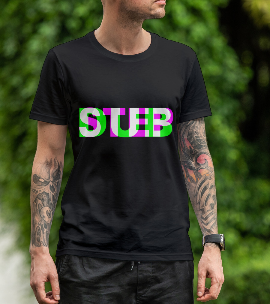DUBSTEP Raver DJ Party STUB Optical Illusion Vibes T-Shirt