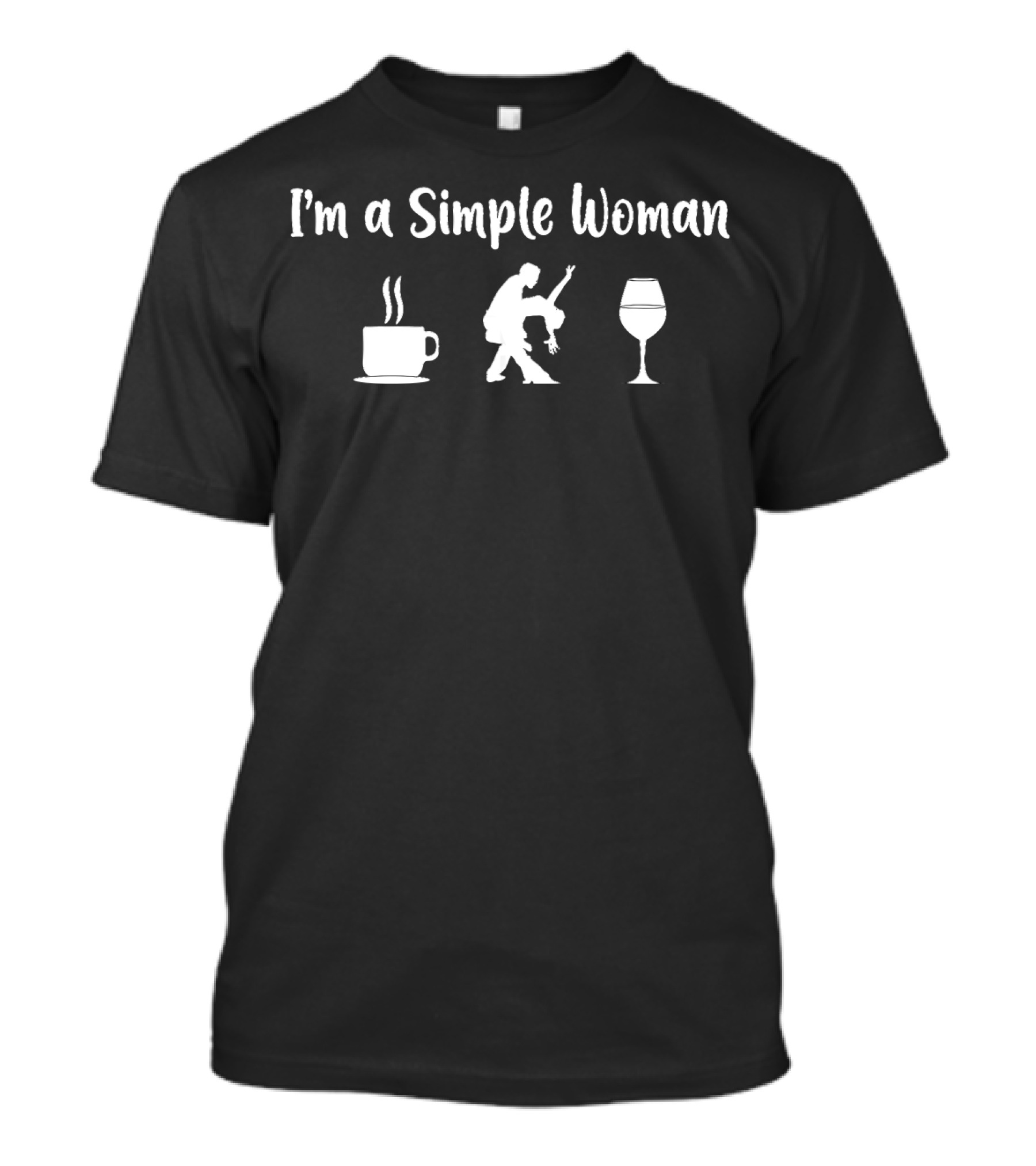 I'm A Simple Woman Coffee Salsa Dance Wine T-Shirt
