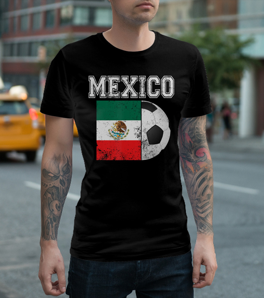 MEXICO Flag Soccer Futbol Football T-Shirt