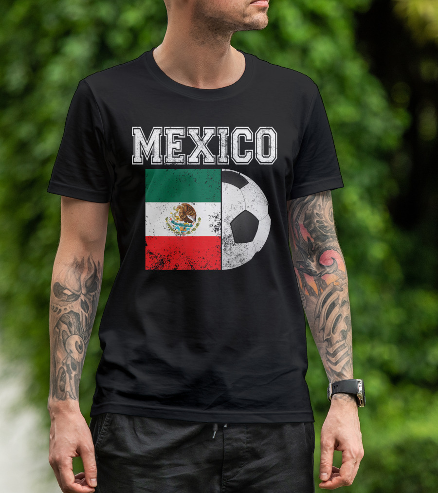 MEXICO Flag Soccer Futbol Football T-Shirt