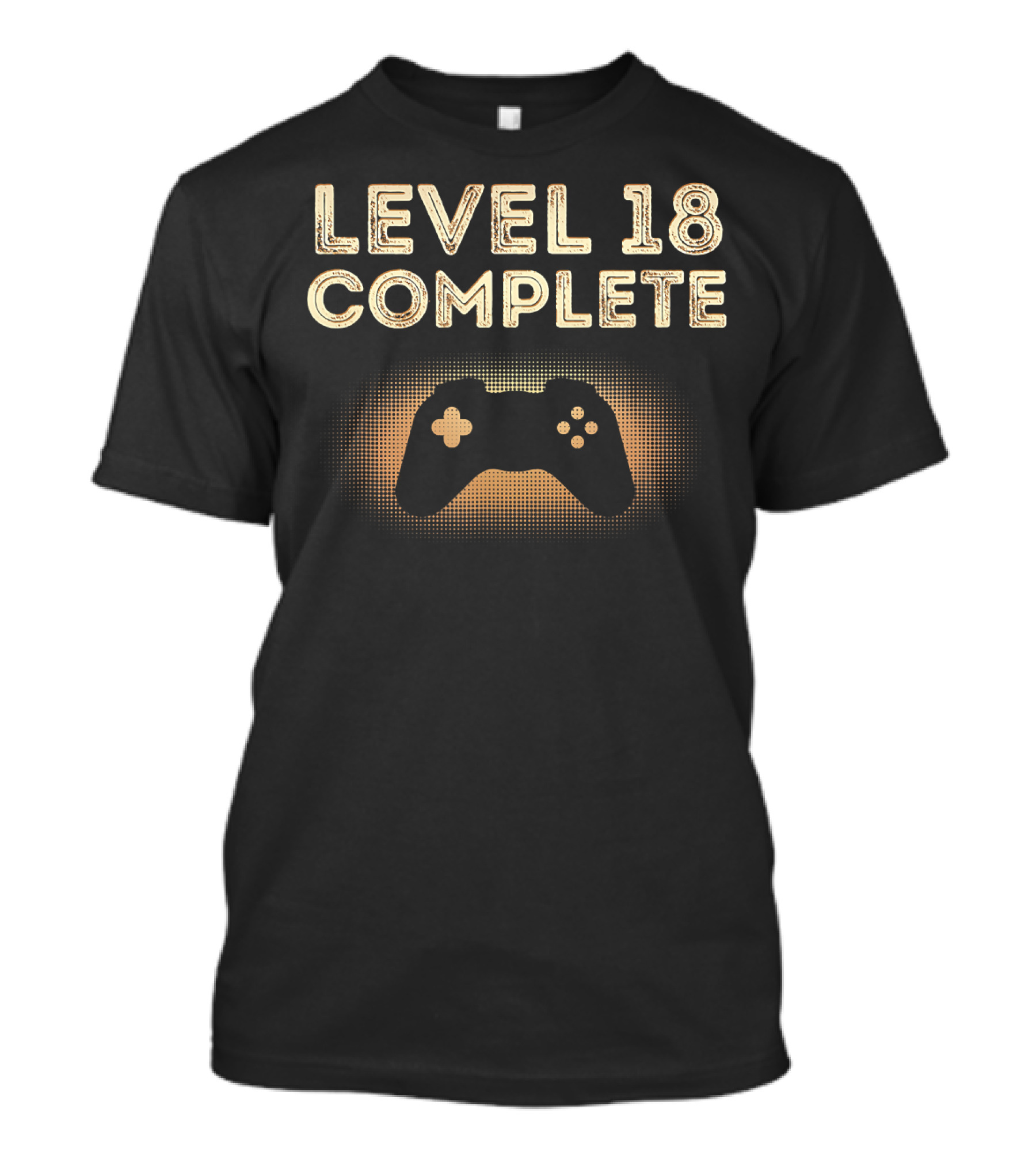 Level 18 Complete Birthday Geeky Video Game Controller T-Shirt
