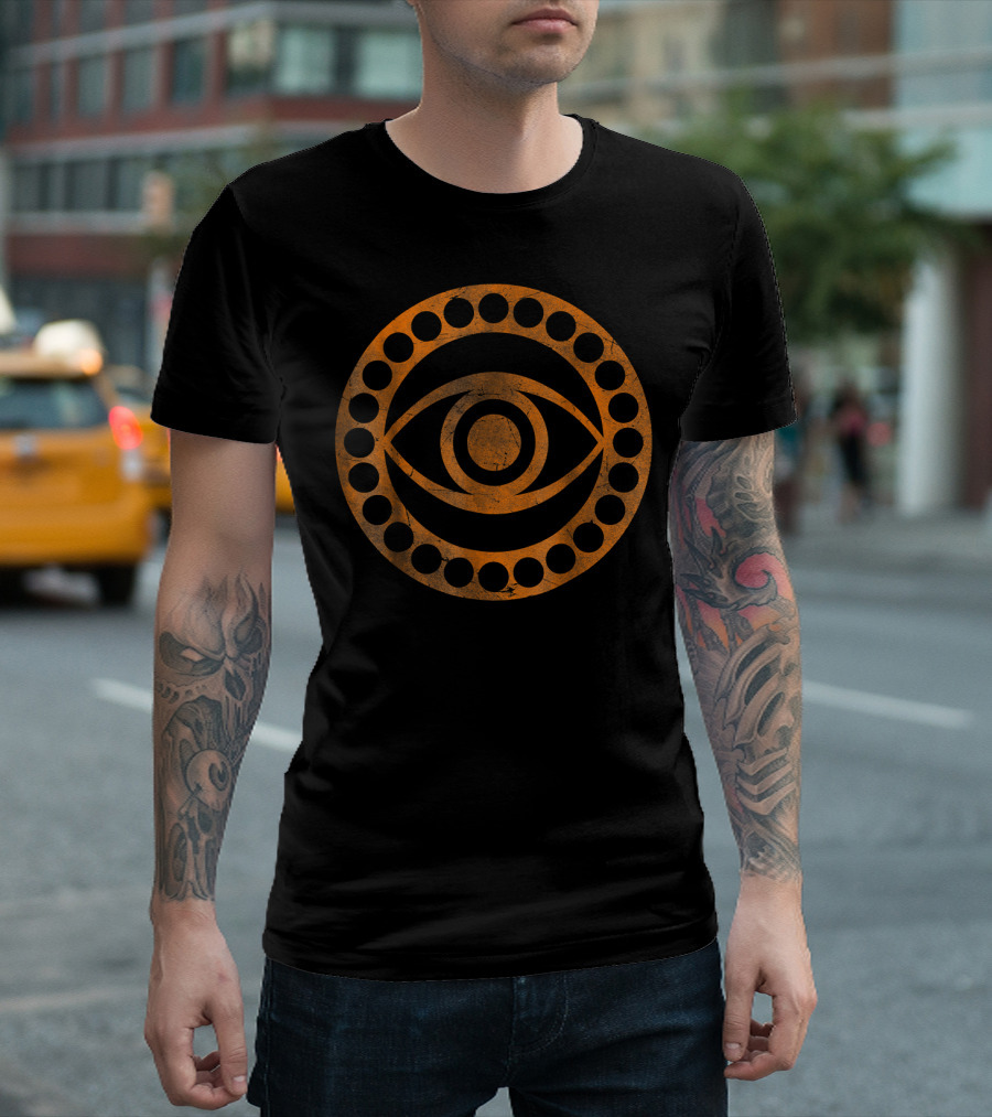 Marvel Doctor Strange Eye of Agamotto Orange Tonal T-Shirt