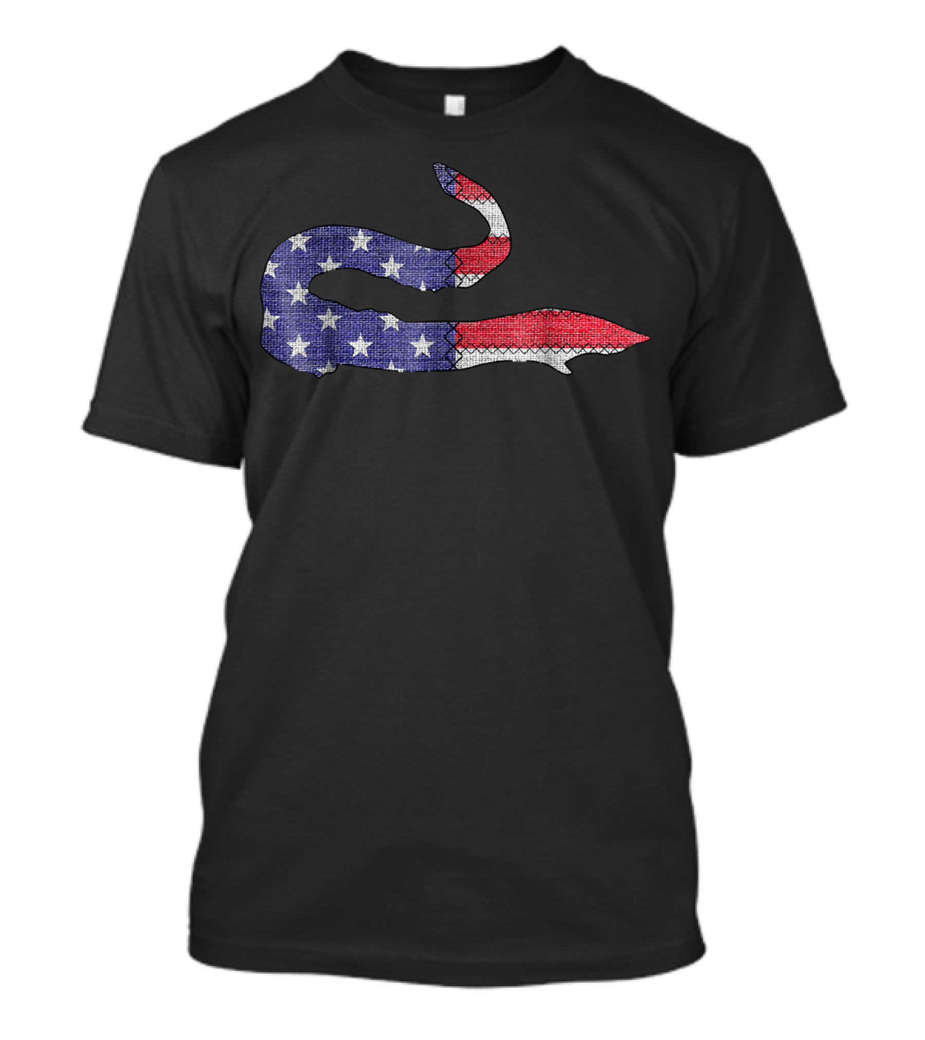 Patriotic EEL American Flag USA T-Shirt