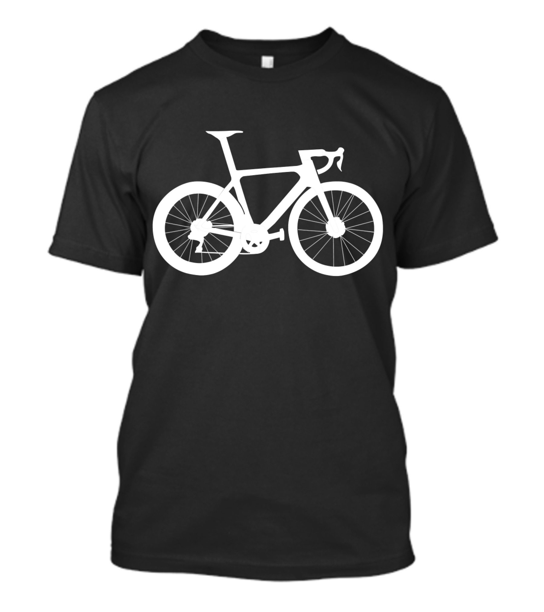 Road Bike Cycling Racing Bicycle Silhouette Road T-Shirt