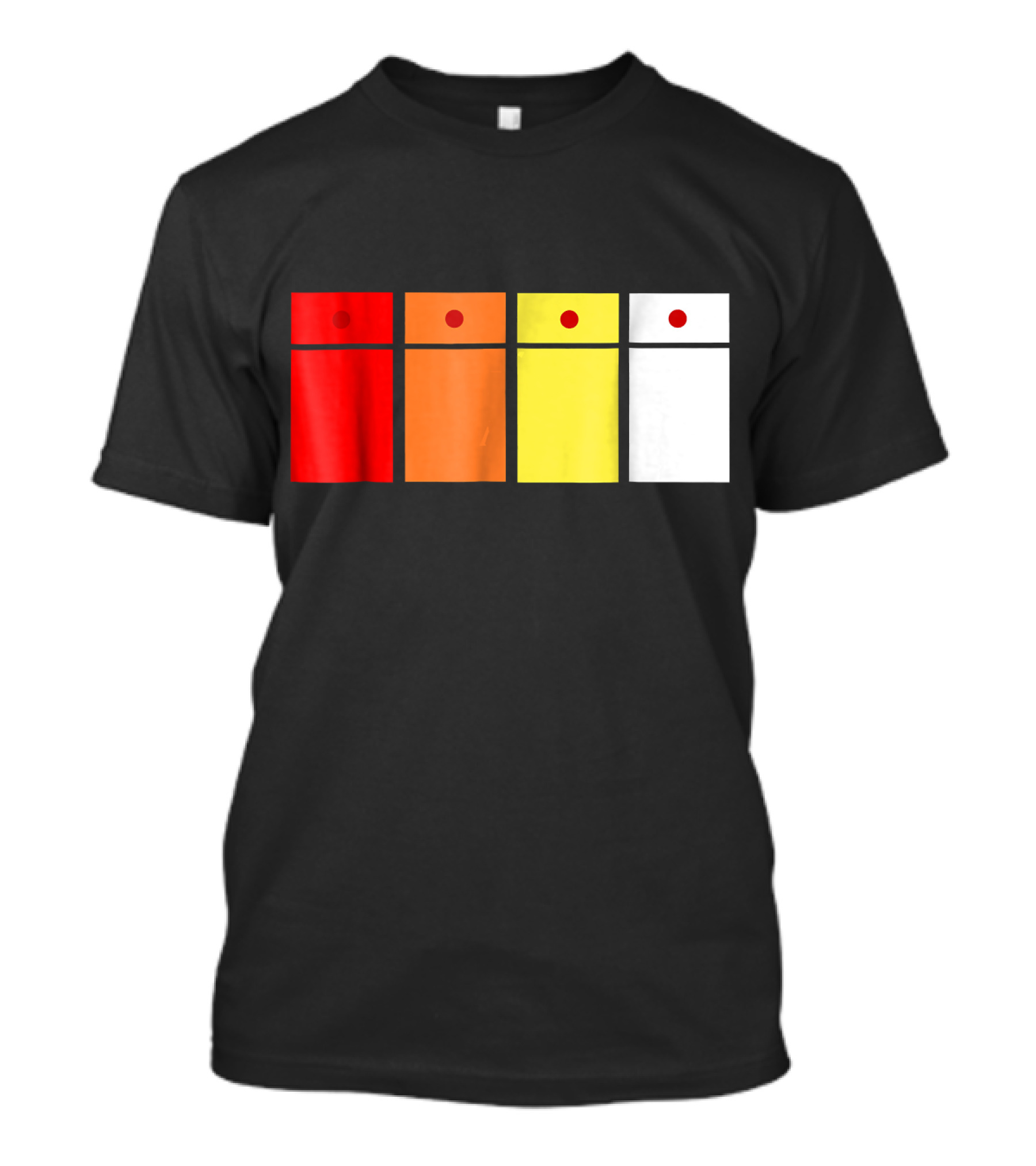 Roland TR 808 Color Block Red Orange Yellow White T-Shirt