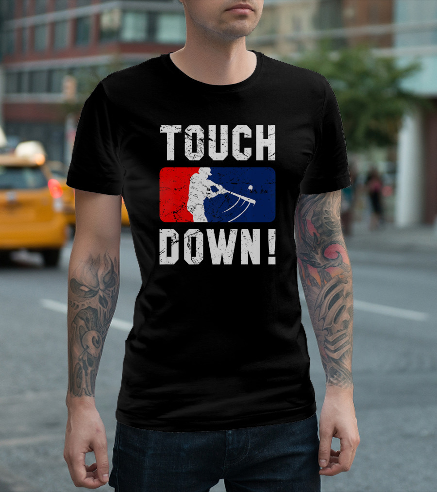 TOUCHDOWN Baseball Bat T-Shirt