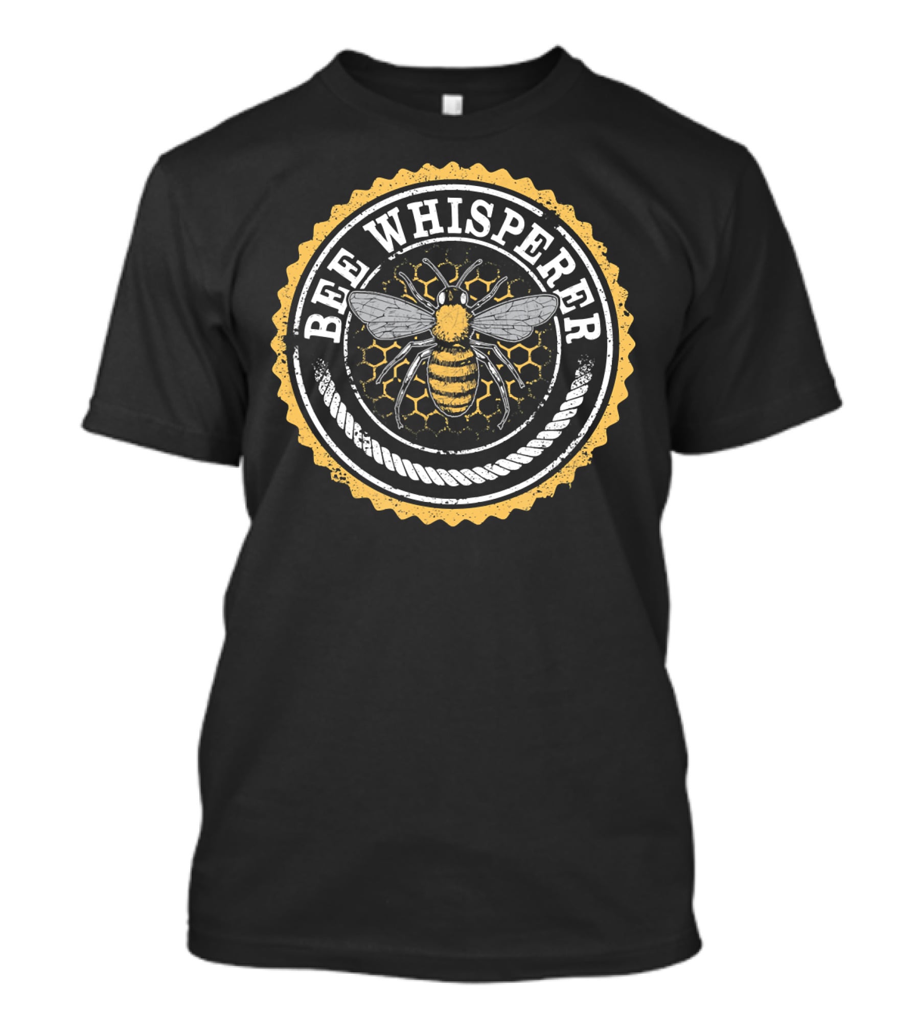 Bee Whisperer Vintage Honeycomb Beekeeper T-Shirt