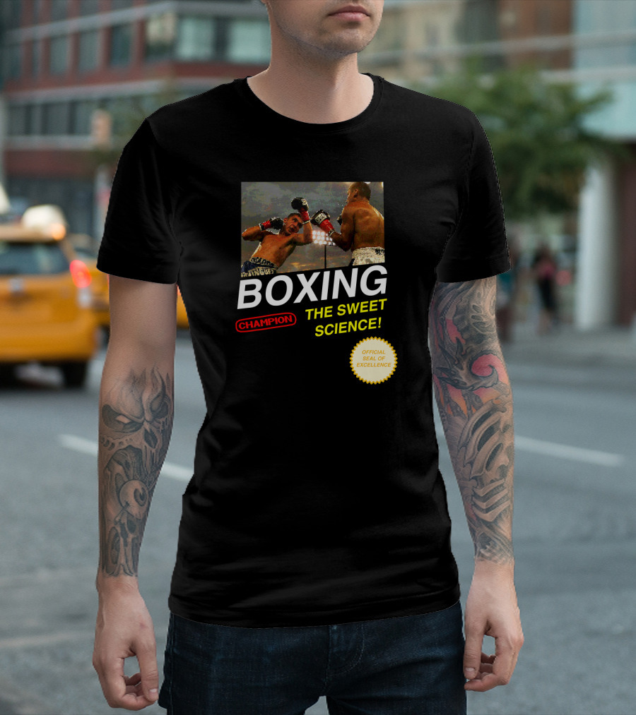 BOXING Champion The Sweet Science 8 Bit Video Game T-Shirt