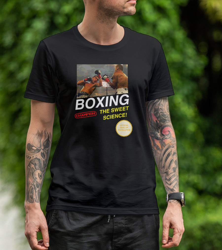 BOXING Champion The Sweet Science 8 Bit Video Game T-Shirt