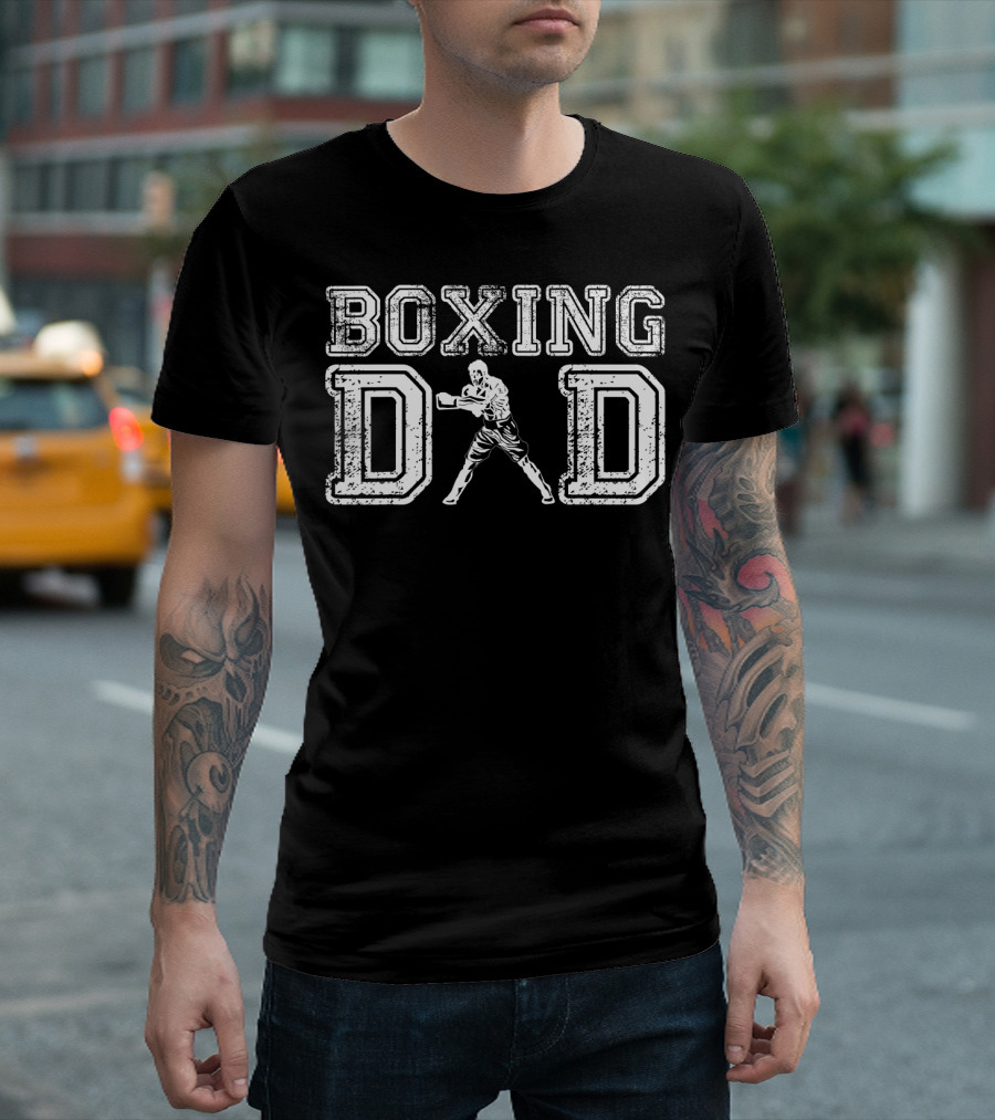 Boxing Dad Vintage Boxer Daddy Father's T-Shirt