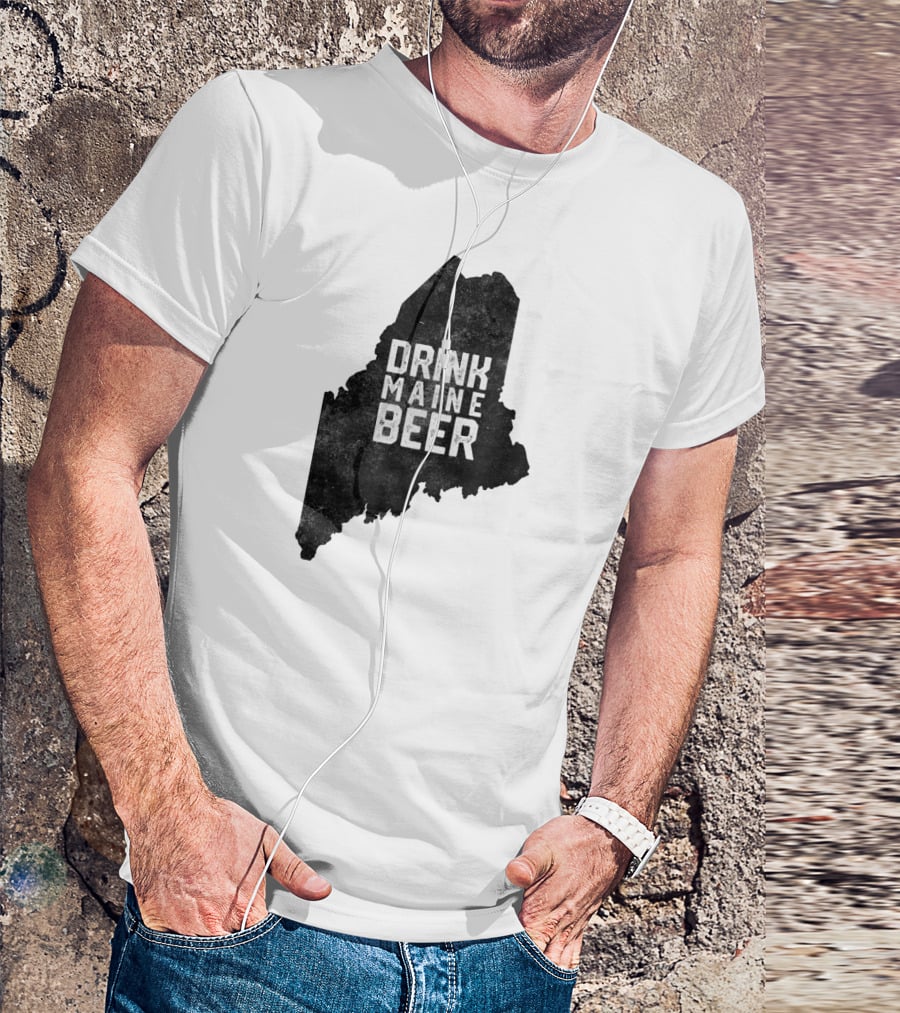 Drink Maine Beer Vintage Local Craft State T-Shirt