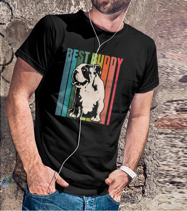 BEST BUDDY Vintage English Bulldog T-Shirt