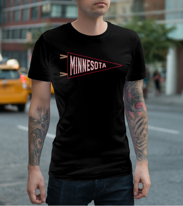 Minnesota Vintage Baseball Pennant Retro Sports Souvenir T-Shirt