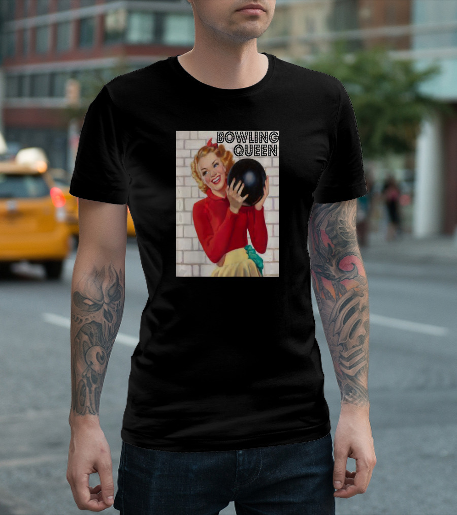 Bowling Queen Vintage Retro Style Women's T-Shirt