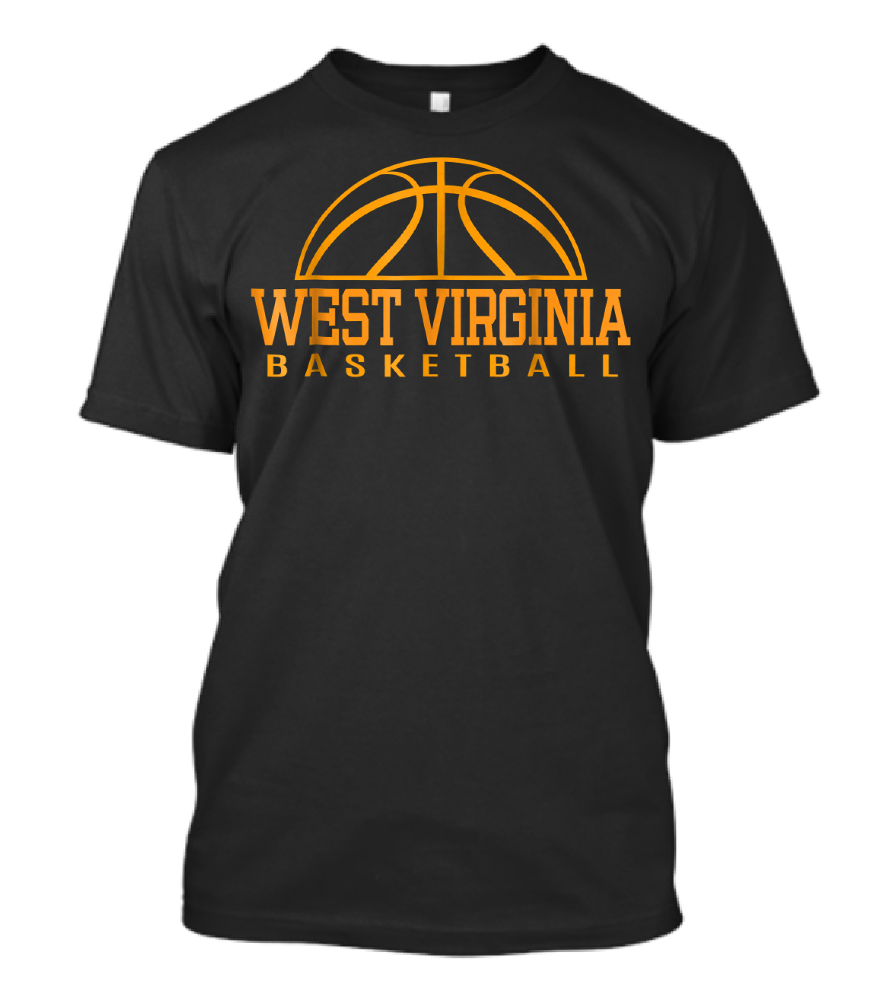 West Virginia Basketball Logo Arch Basketball T-Shirt