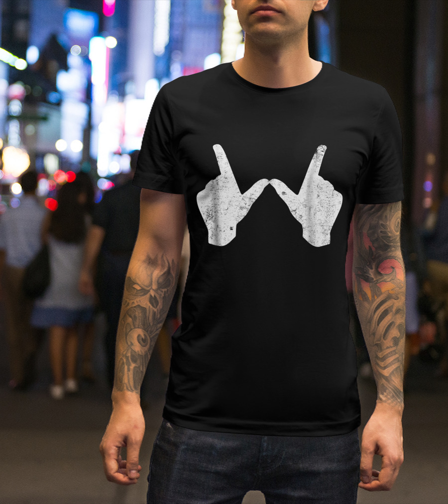 Wisconsin Youth University Hand Gesture W T-Shirt