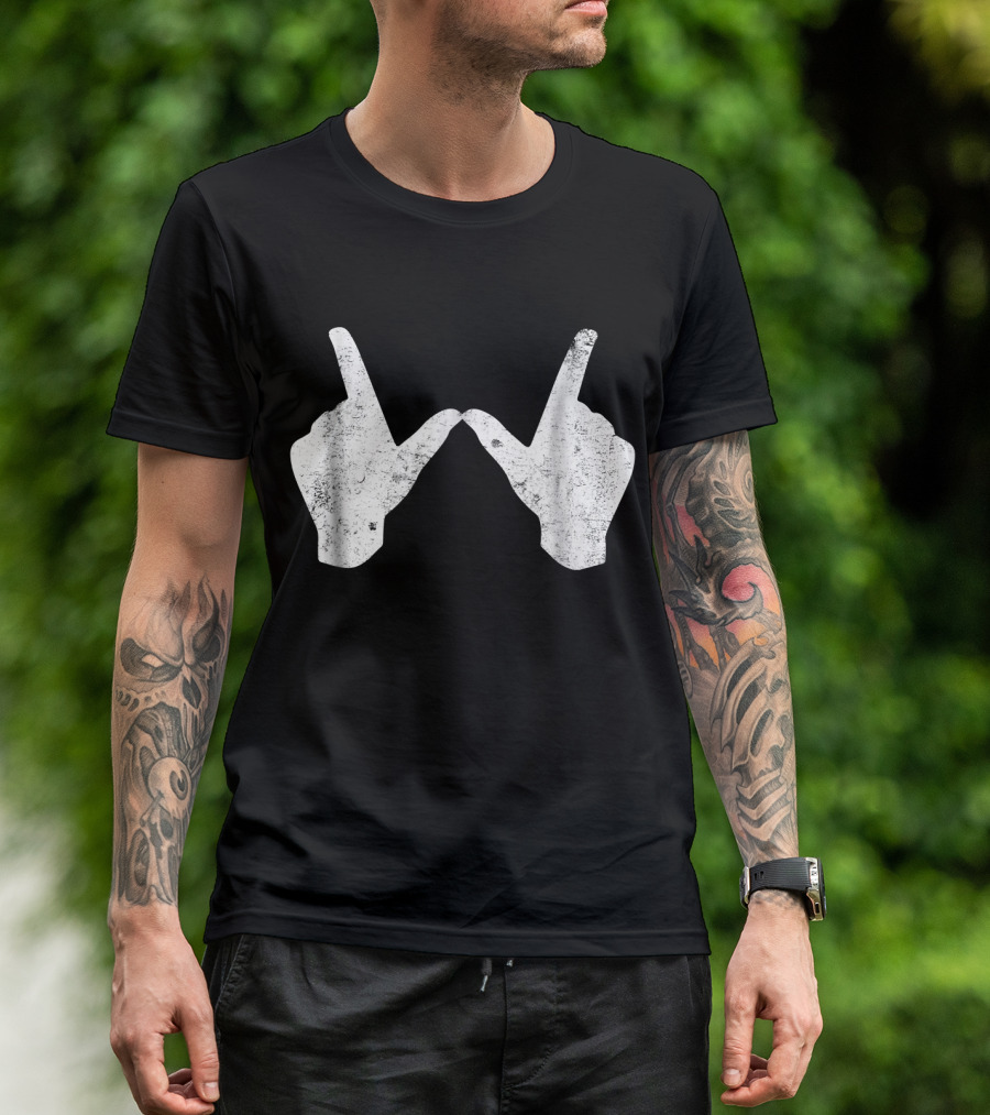 Wisconsin Youth University Hand Gesture W T-Shirt