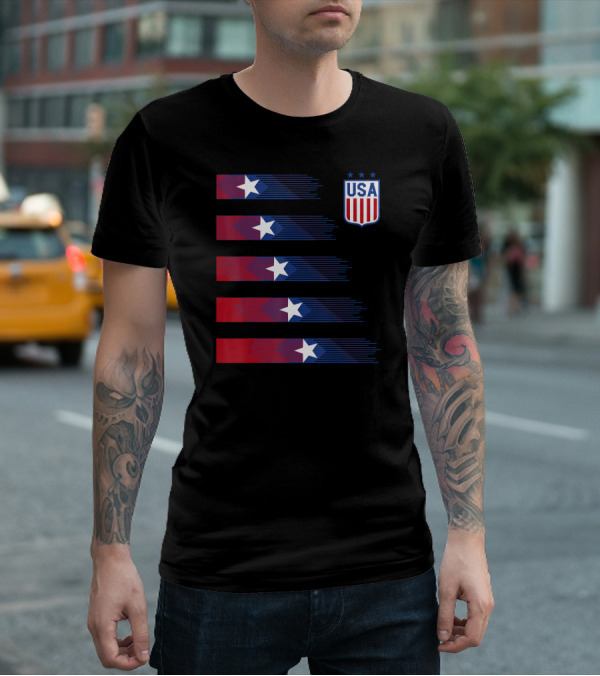 USA Soccer Stars Women Men Kids T-Shirt