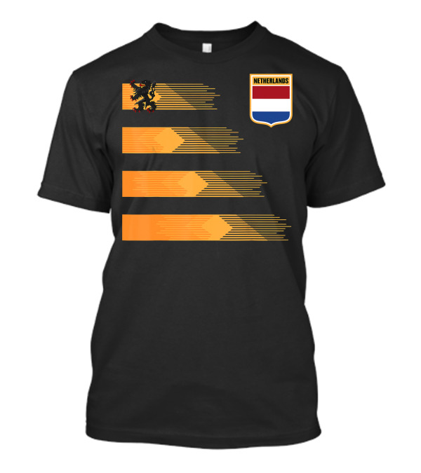 Women Men Netherlands Soccer Holla Lion Crest T-Shirt