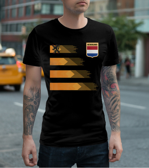 Women Men Netherlands Soccer Holla Lion Crest T-Shirt