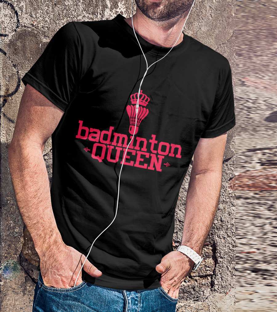 Badminton Queen Shuttlecock With Crown T-Shirt