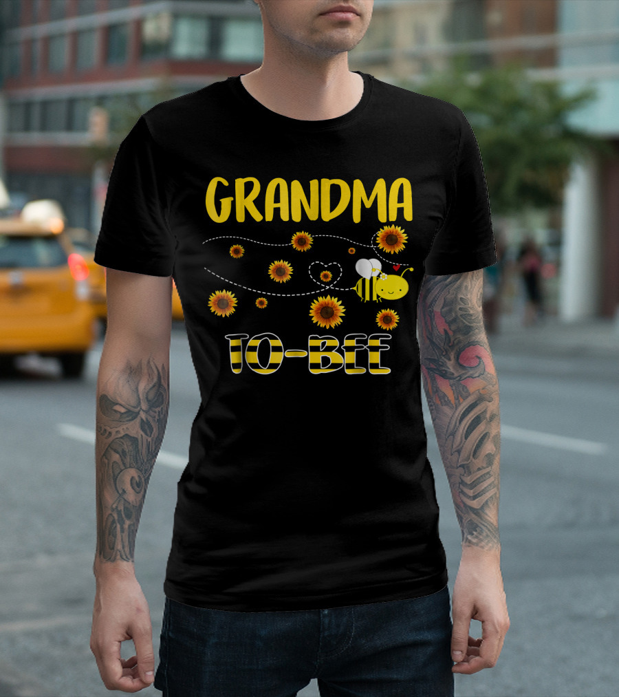GRANDMA TO BEE Sunflowers and Bee T-Shirt