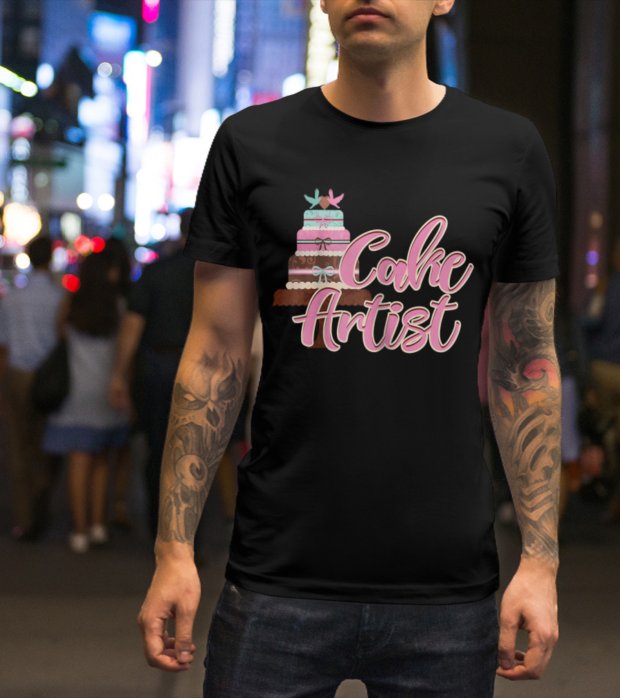 Cake Artist Wedding Cupcake Baking T-Shirt