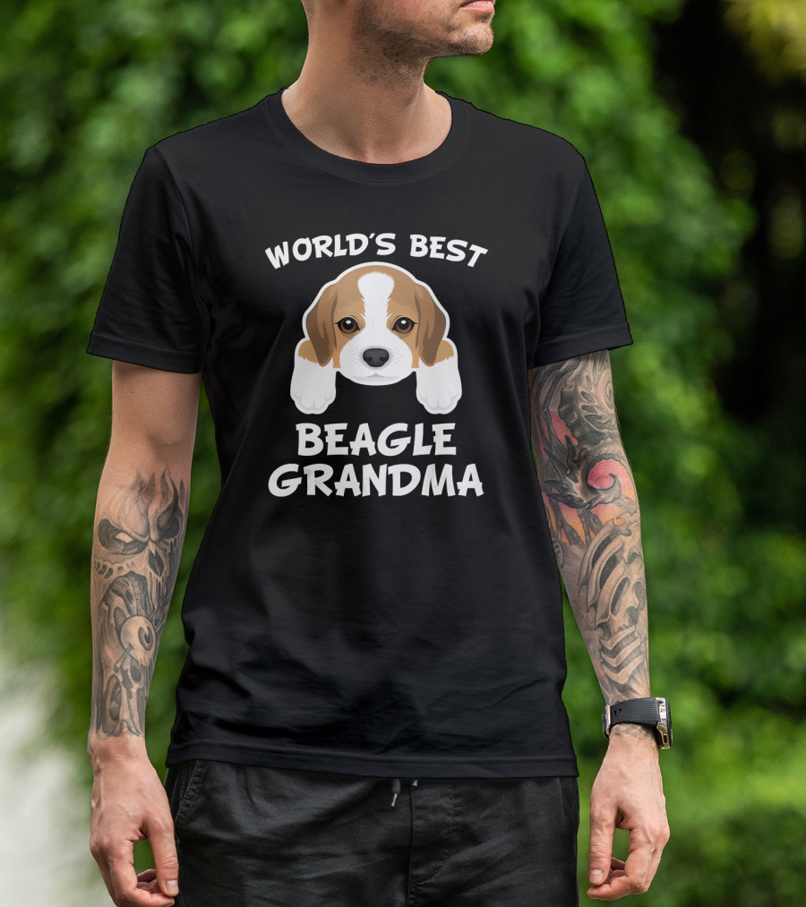 World's Best Beagle Grandma Dog Granddog T-Shirt