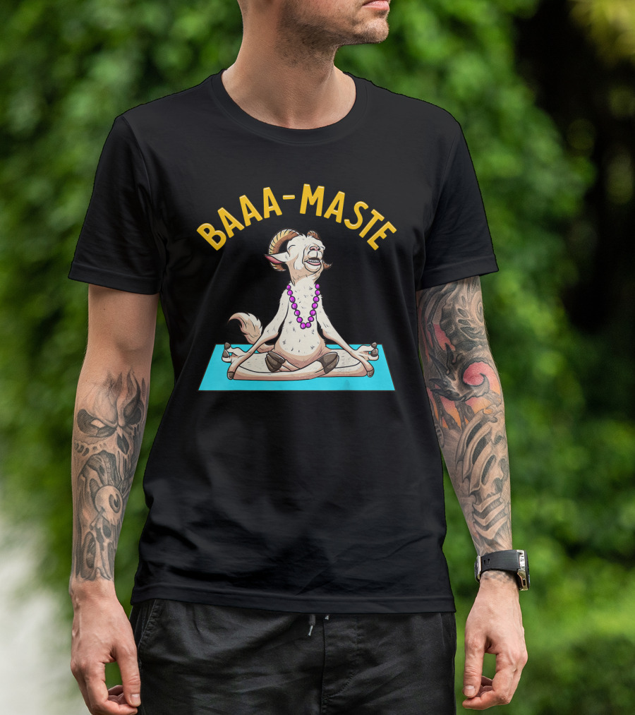 Yoga Goat Baa Maste Zen Spiritu Namaste T-Shirt