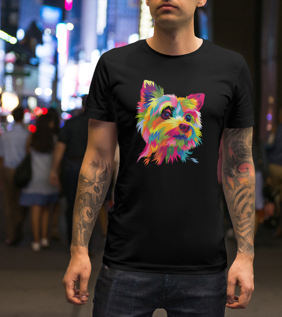 Yorkshire Terrier Vibrant Yorkie Pop T-Shirt