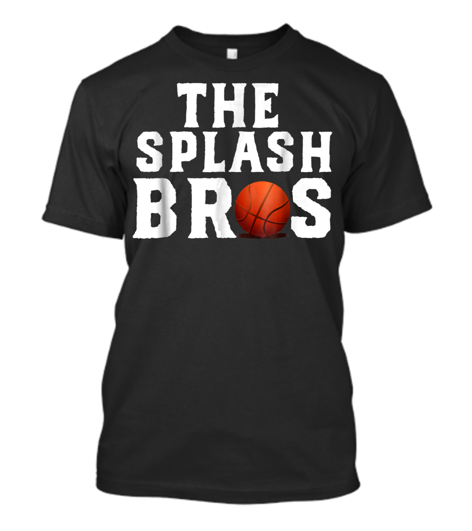 The Splash Bros Basketball Icon With Ball T-Shirt
