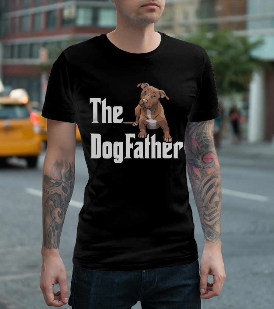 The Dogfather Pitbull Funny T-Shirt