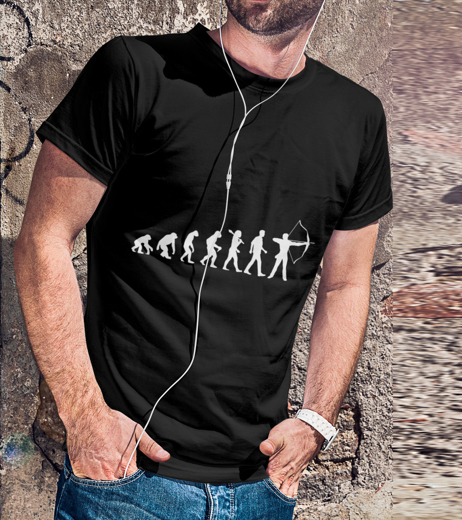 The Evolution Of Archery Silhouette Series T-Shirt