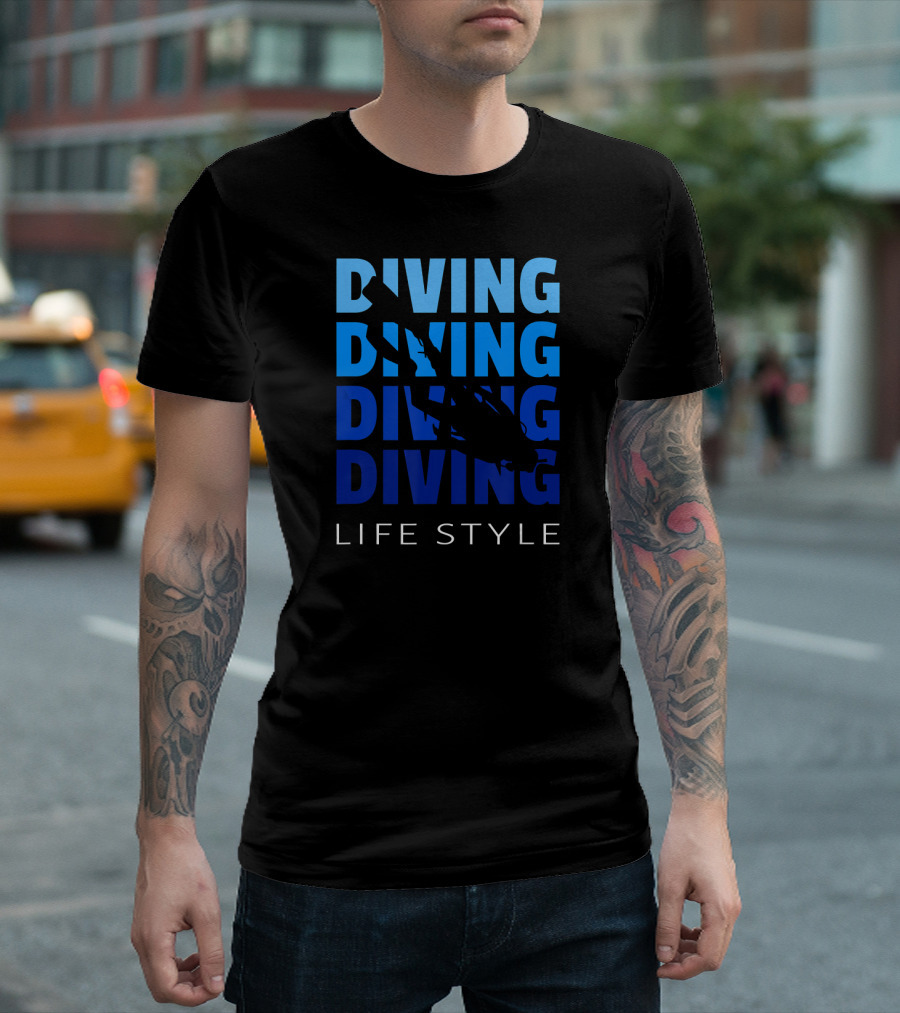Diving Life Style Scuba Diving Gear Equipment T-Shirt