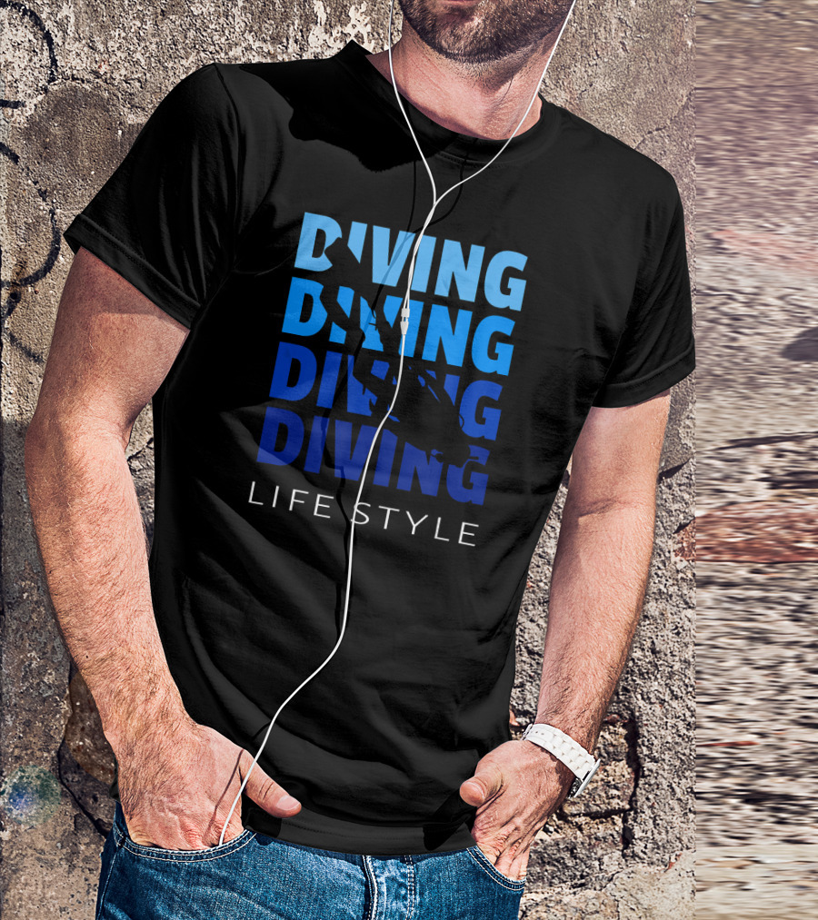 Diving Life Style Scuba Diving Gear Equipment T-Shirt