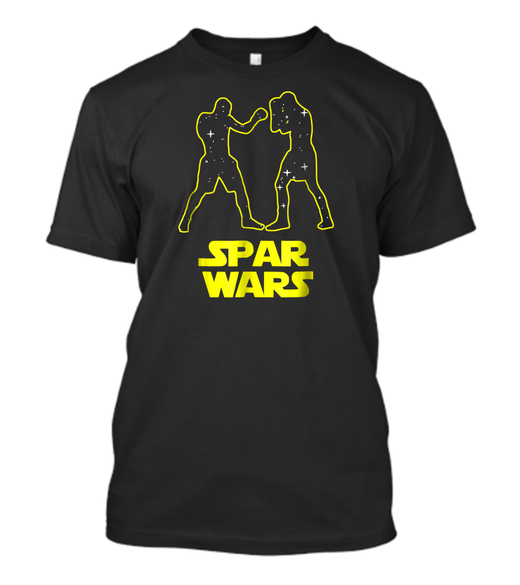 Spar Wars Boxing Starry Fighters Parody Spoof T-Shirt