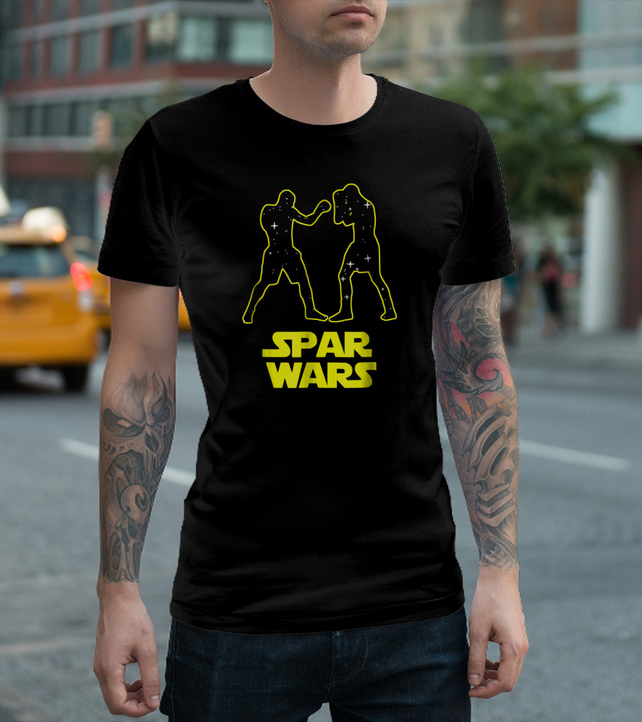 Spar Wars Boxing Starry Fighters Parody Spoof T-Shirt