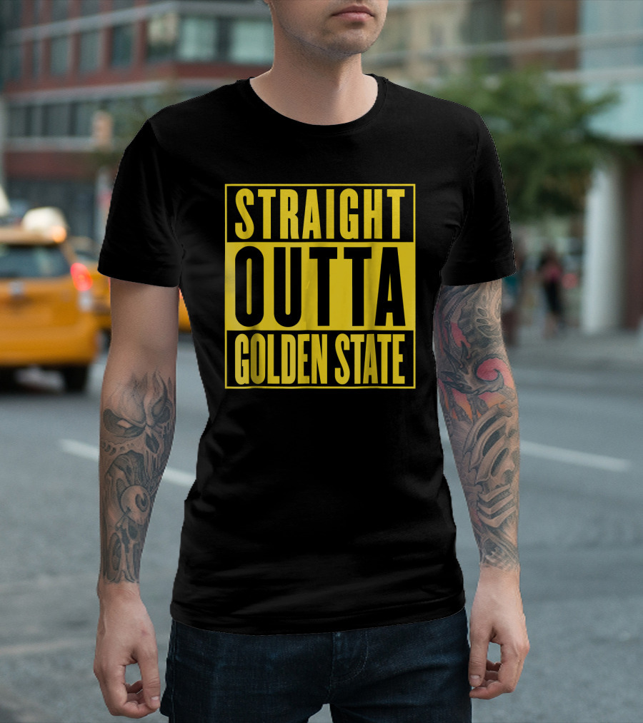 Straight Outta Golden State Basketball T-Shirt