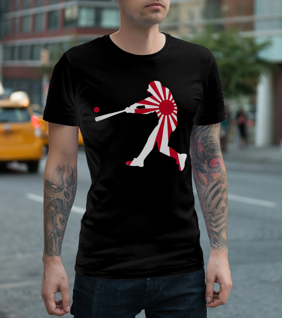 Japan Baseball Rising Sun JPN Batter Class T-Shirt