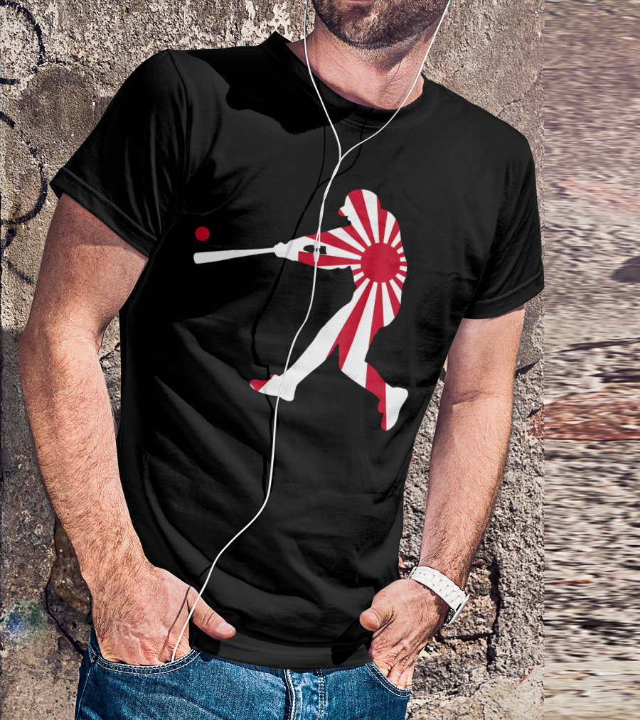 Japan Baseball Rising Sun JPN Batter Class T-Shirt