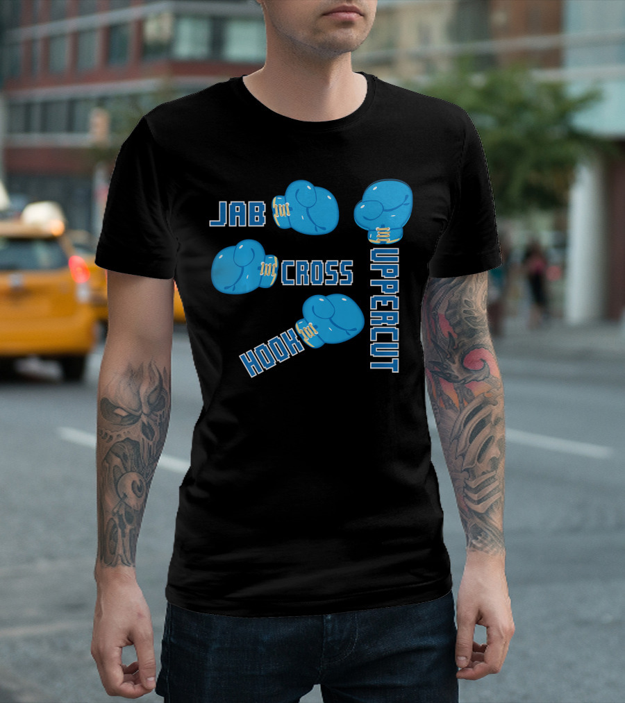 Jab Hook Cross Uppercut Boxing Glove Styles T-Shirt